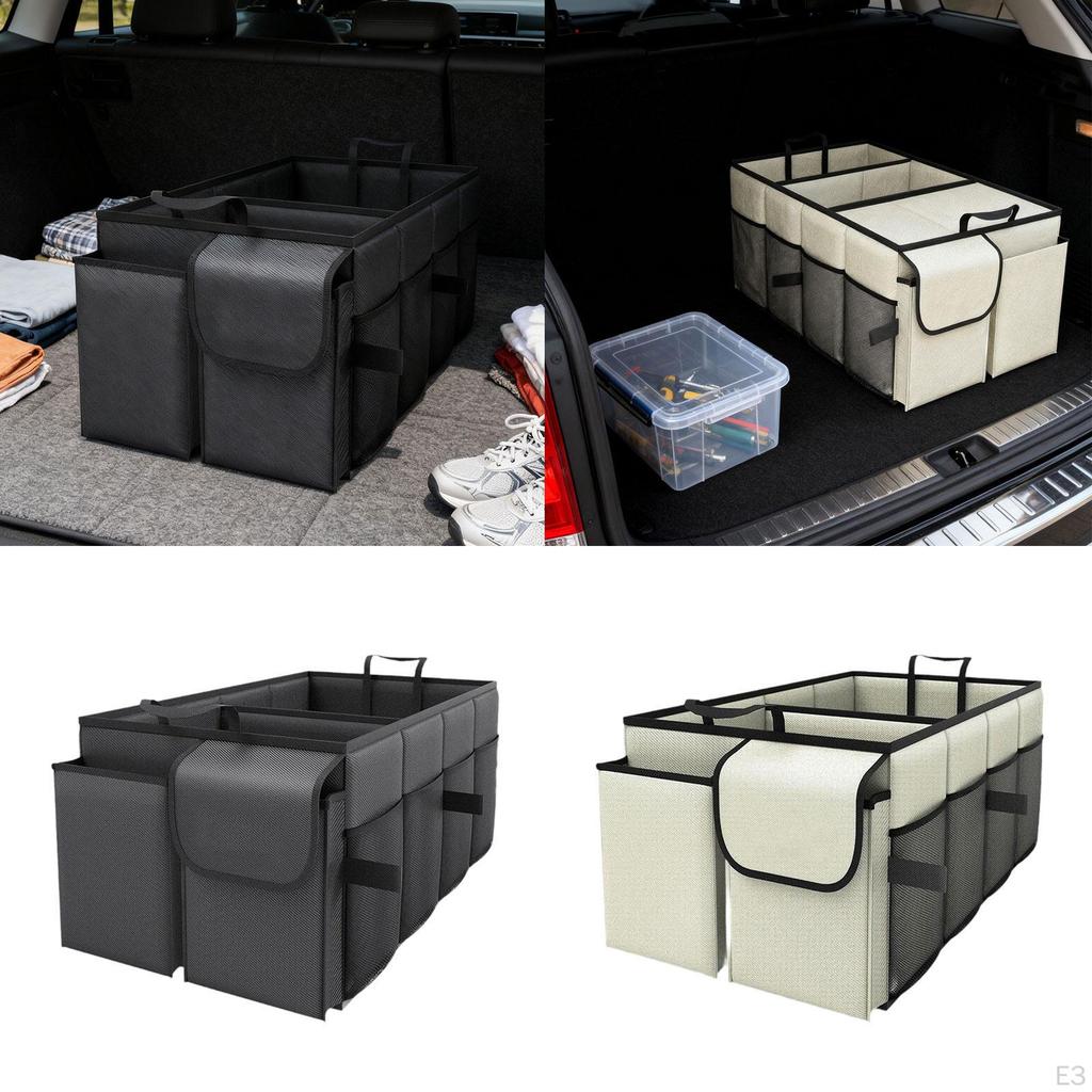 Car Trunk Organizer Boot Organiser Multi Compartments Gifts Sturdy Storage Accessories