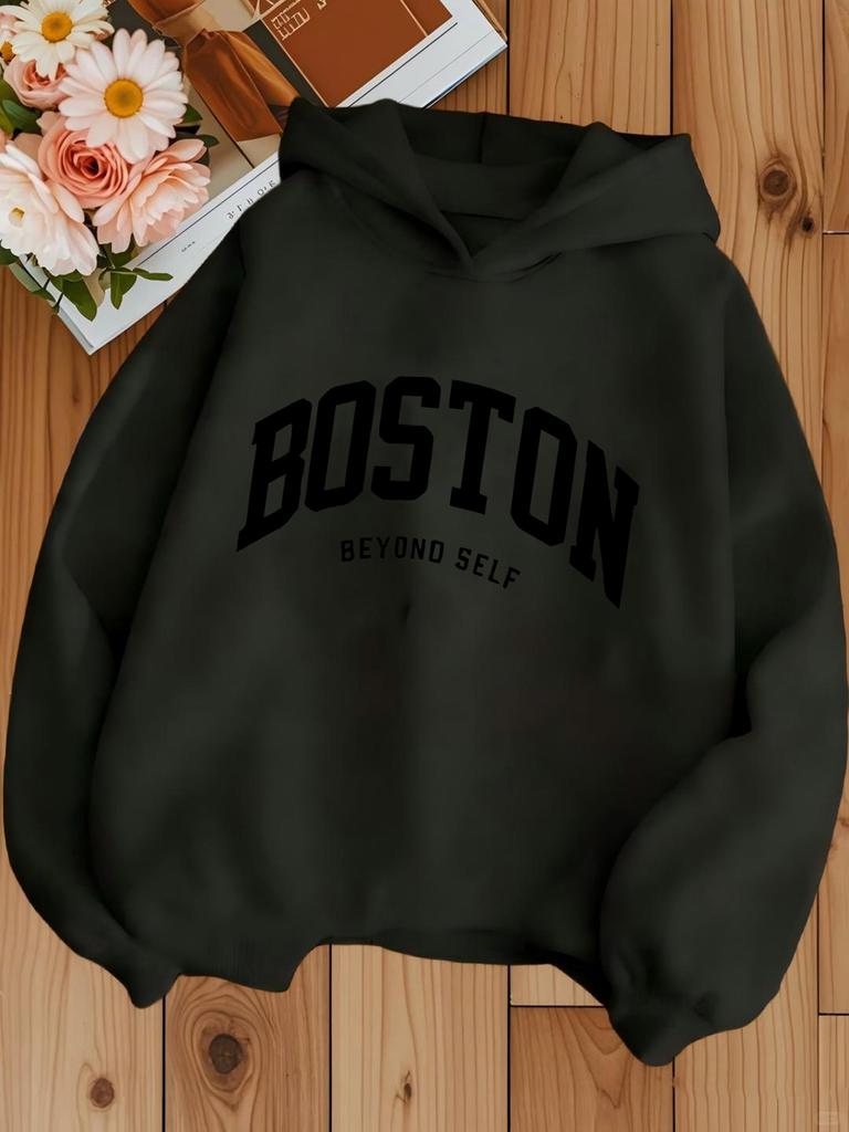 Girls' Casual Hooded Sweatshirt, Loose and Versatile Children's Hoodie, Girls' Hooded Sweatshirt, Fashionable Printed Top,