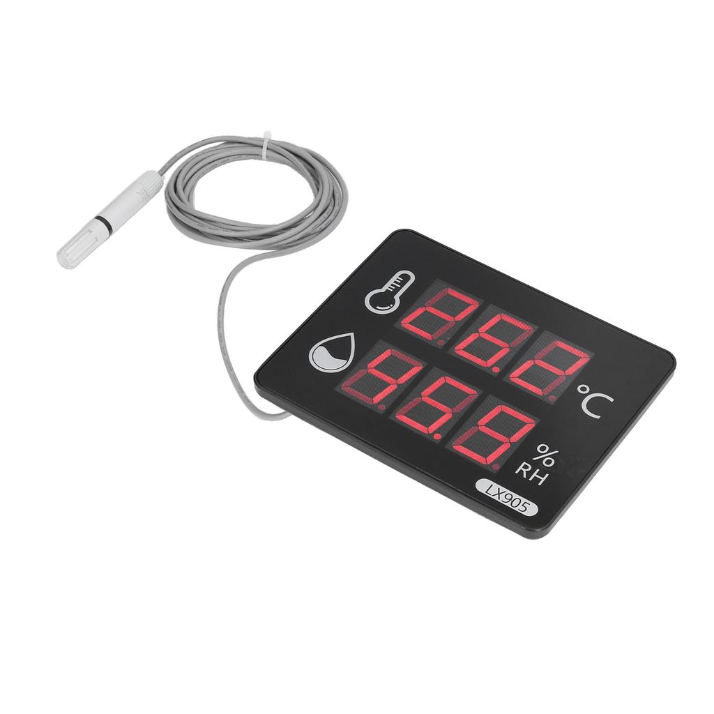 Temperature Humidity Sensor Gauge LED Digital Monitor Indicator Meter LX905?C
