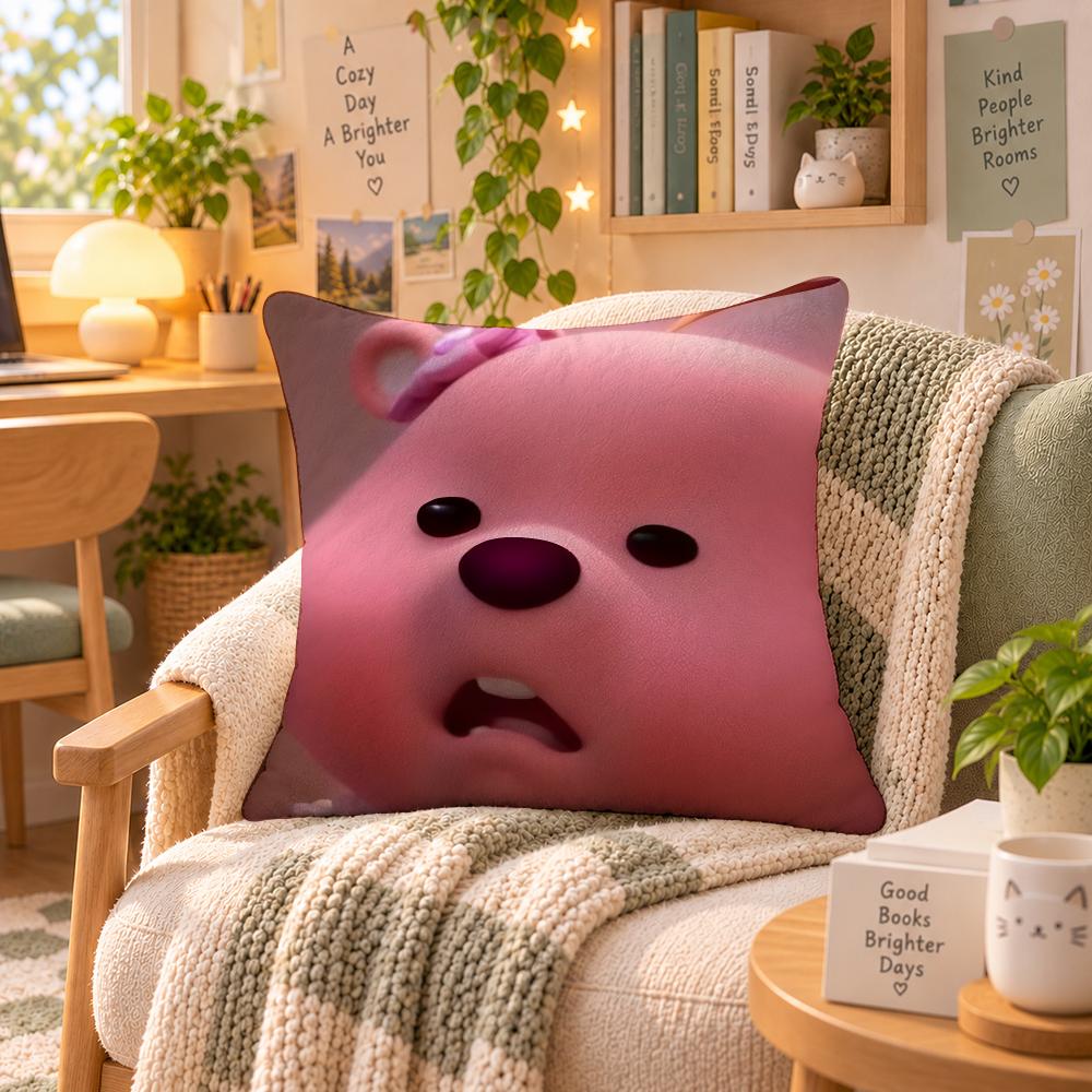 Character Loopy Kawaii Meme Cushion Cover Personalized Soft Plush Pillow Living Room Home Sofa Bedroom Office Car Cushion