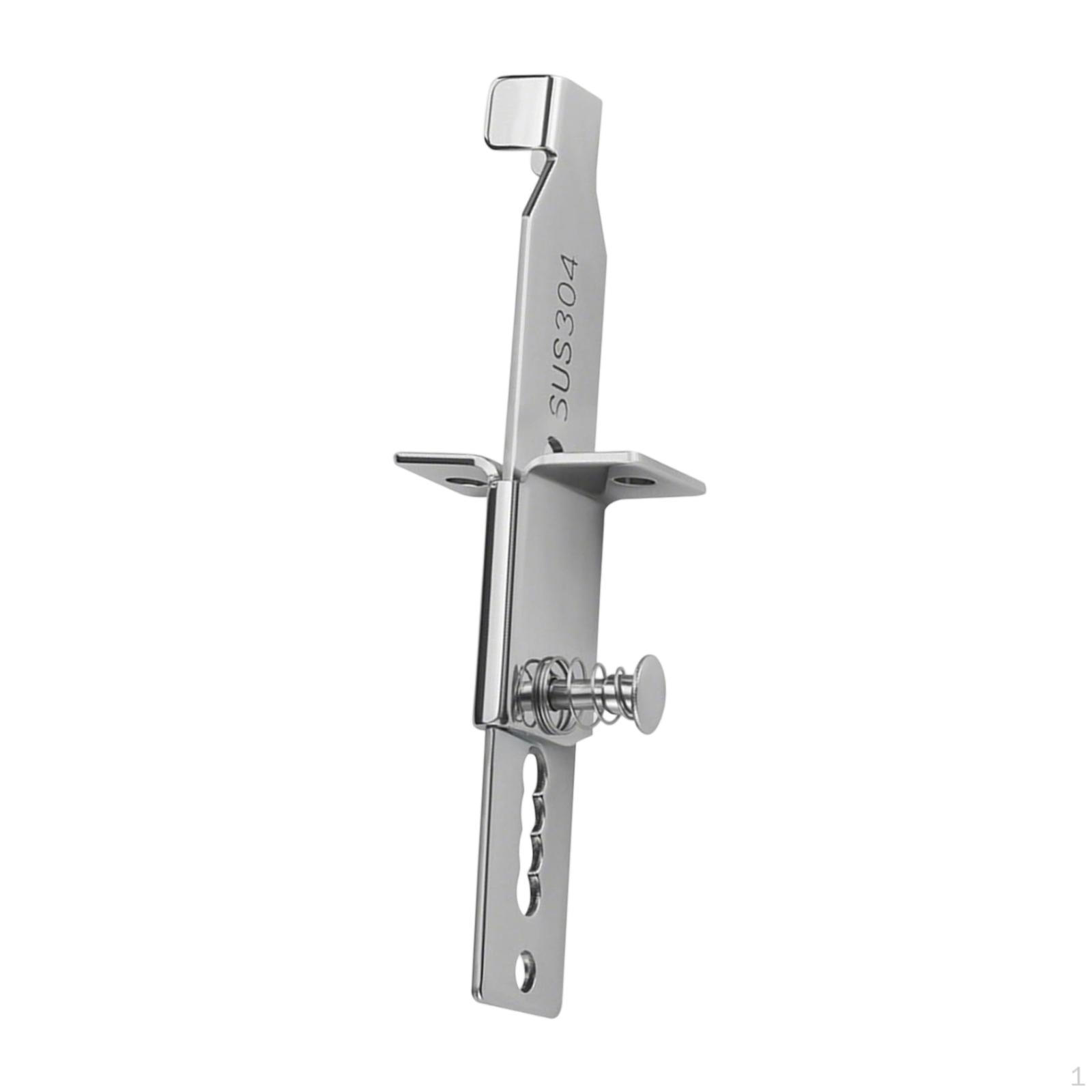 

Portable Door Lock Security Stainless Steel for College Dorm Travel No Adjustable