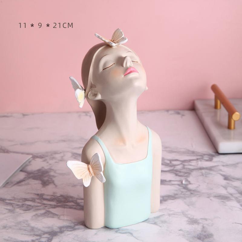 

Скульптуры для девочек-бабочк, вазы, вазы для столешницы, домашний декор, подарочные вазы с цветами, украшения для домашнего офиса, подарок на День святого Валентина