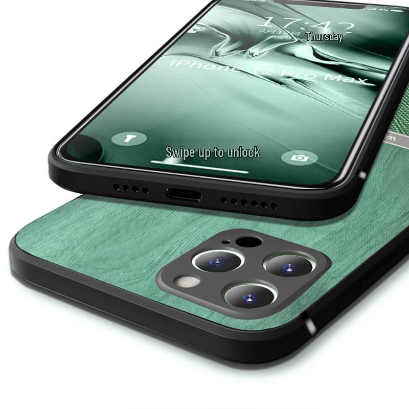 Original Wood Color Drop-Proof Case for Apple XS/XR/13PRO/15/17 with Precise Cutouts