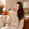 Halloween Hugging Pumpkin Resin Figurine - Cute Home Decoration for Mantel Shelf
