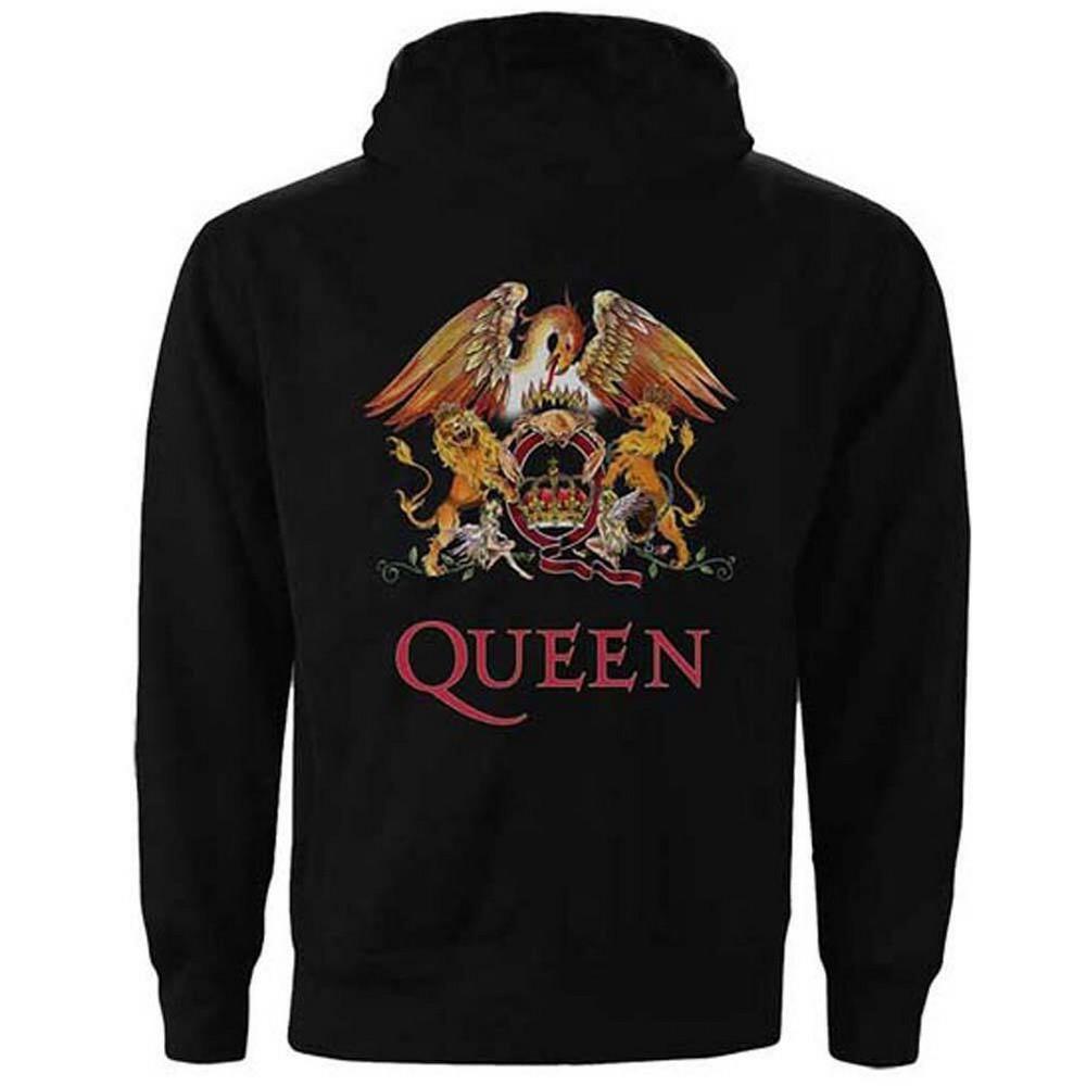 Queen Unisex Adult Classic Crest Full Zip Hoodie
