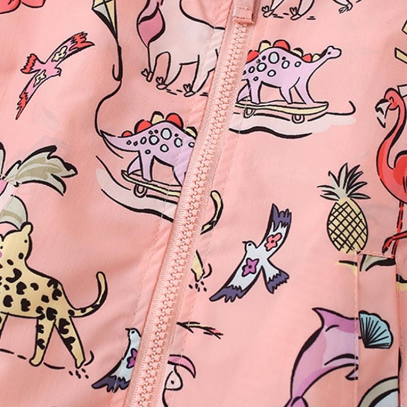 2025 Kids Clothes Boys Jackets Children Hooded Zipper Windbreaker Baby Fashion Print Coat Infant Waterproof Hoodies For Girls