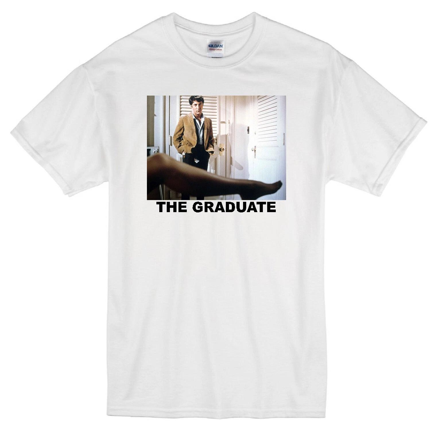 THE GRADUATE DUSTIN HOFFMAN BENJAMIN 1967 MOVIE ANNE BANCROFT WHITE T-shirt 2XL