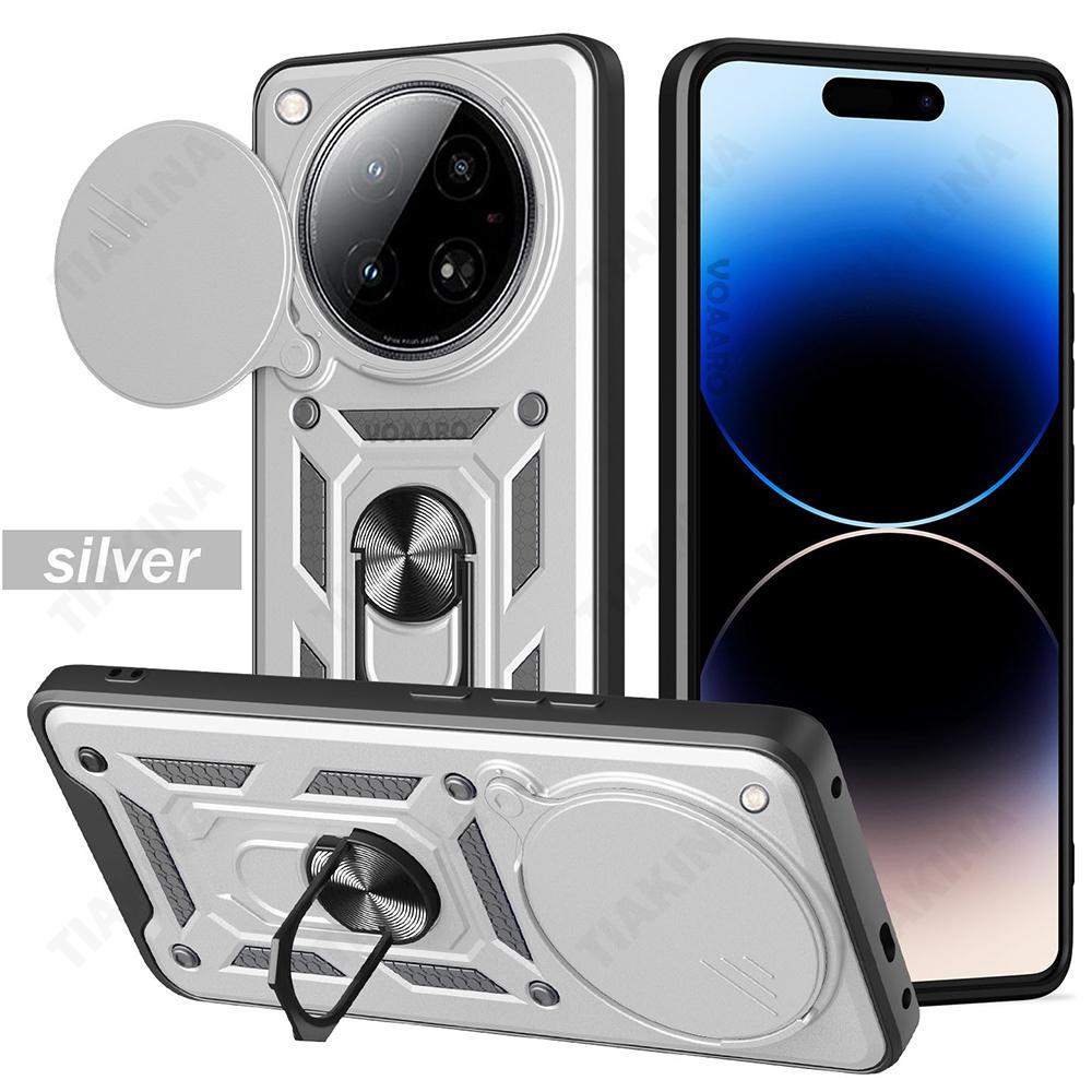 Slide Lens Armor Funda for Infinix Zero 40 5G Case Magnetic Rotate Ring Stand Holder Cover for Infinix Zero 40 4G Case Back Capa