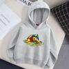 Children's Autumn Hoodie Rubik's Cube Pattern Hoodie, Magic Cube Printed Fashion Versatile Style Girls' Top