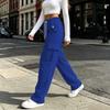 Damen High Waist Lässige Hose mit Taschen Farbe Entspannte Passform für den Alltag