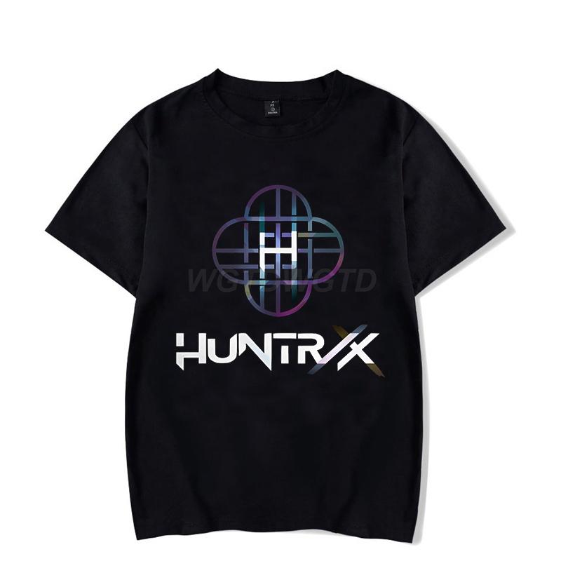 Moda KPop Demon Hunters futbolkalari erkaklar ayollar kulgili logotip vintage ko'cha uslubi qisqa yengli koreys ulzzang anime klassik toplari