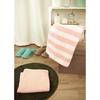Kosugizen Mini Bath Towel, Bordered Pink, 50 x 100 cm, Small Size Bath Towel, Daily Use, Set of 2,