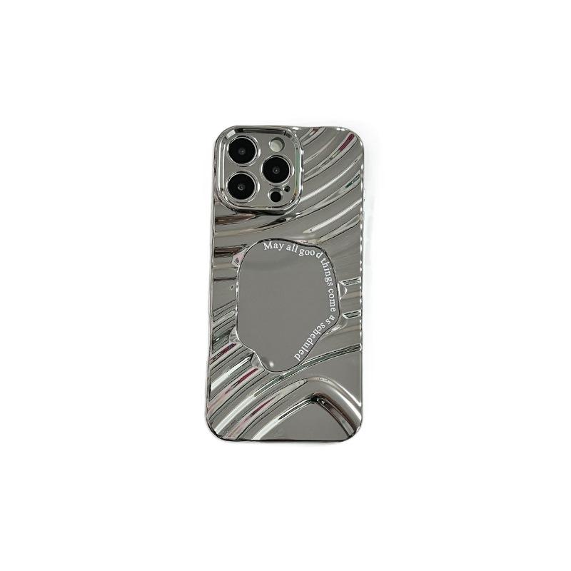 Applicable To Apple 16/14Pro Water Wave Electroplating Mirror All-inclusive iPhone17/16 Mobile Phone Case