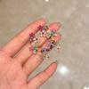 Colorful Design Zircon Earrings Sweet Style  Earrings  Personality Expression