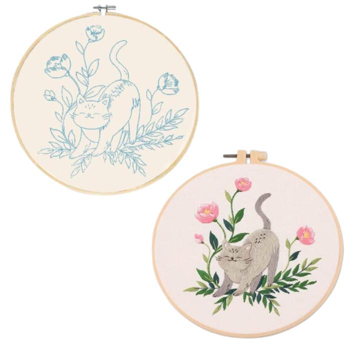 Embroidery Hoop Set 3 Pcs Cats [D-Zh4]