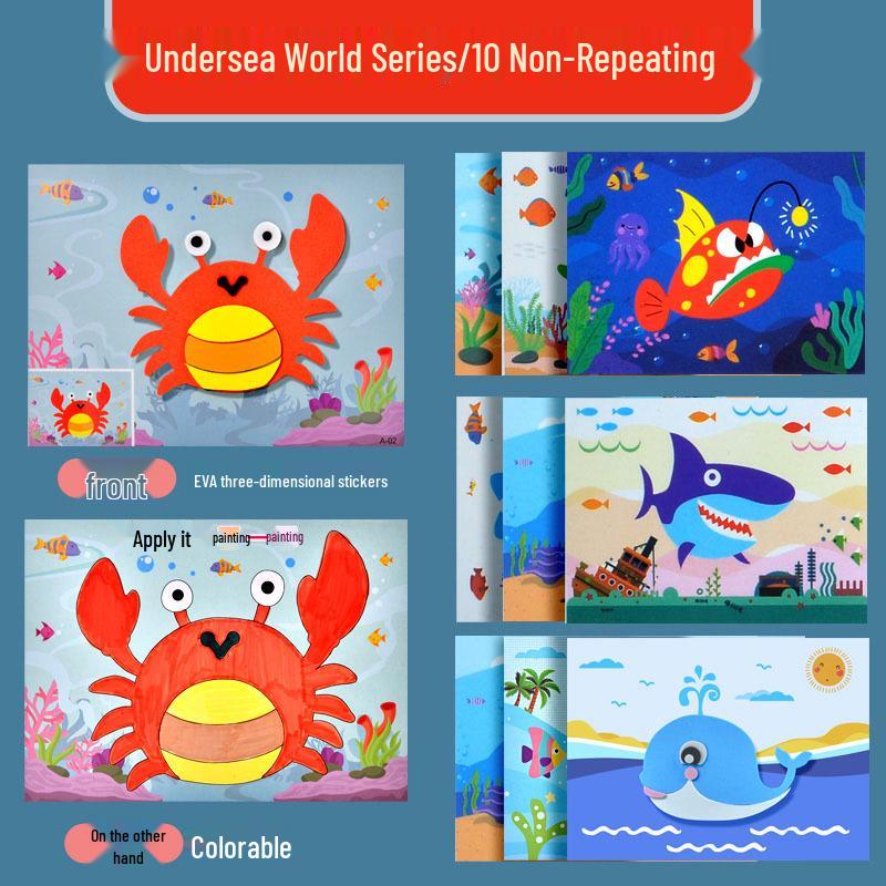 

Children s DIY 3D EVA Sticker Kit: Creative Handmade Kindergarten Materials