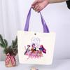 Anime Cartoon Print Student Commuting Trend Handbag Casual Lightweight Canvas Shoulder Bag
