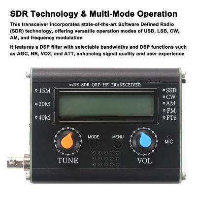 5 W usDX SDR QRP-Transceiver QCX-SSB zu SSB 3-Band Alle Modus Hohe Frequenz Transceiver mit Handheld Mikrofon