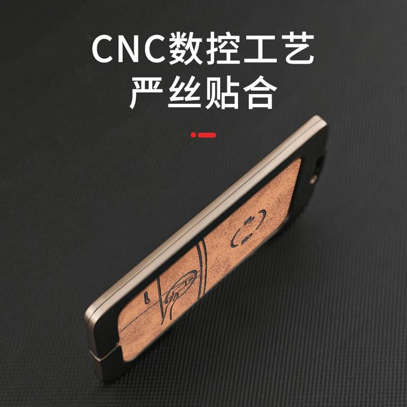 Car Sticker 2025 New Tesla Metal Car NFC Card Key Case Cover Key Bag Shell Holder Protector For Tesla Model 3 Model Y 2020 Keych