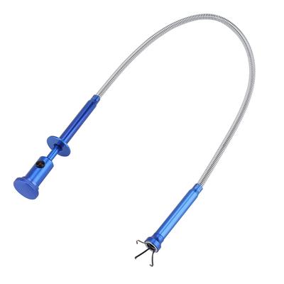 Εύκαμπτο εργαλείο συλλογής με φως LED, μαγνητική λαβή με μακρύ ελατήριο, οικιακή τουαλέτα, συσκευές, εργαλεία καθαρισμού αποχέτευσης, εργαλεία συλλογής