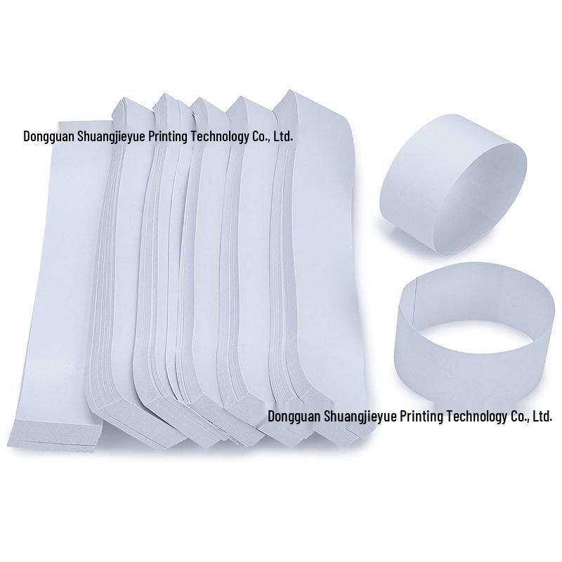 Universal Double-Sided White Currency Straps for Cash Management
