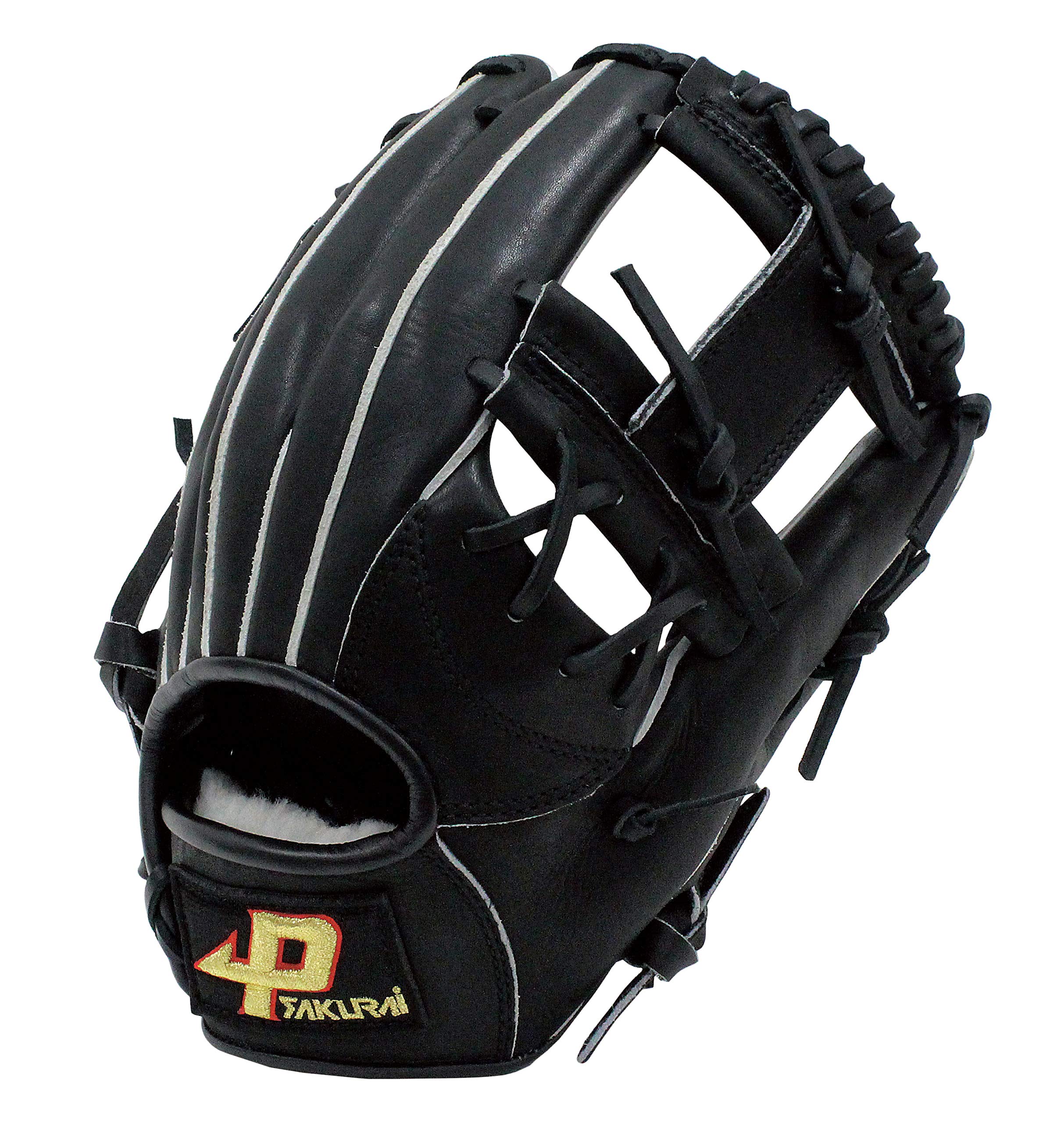 

Перчатка для бейсбола софтбола Sakurai PROMARK General, для полевого игрока, LL, PG-8911(N21) чёрный