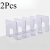 2pcs Clear Acrylic Purse Organizer, 4-Compartment Hanging Handbag Storage Rack, Closet Bag Divider Shelf for Tote, Clutch