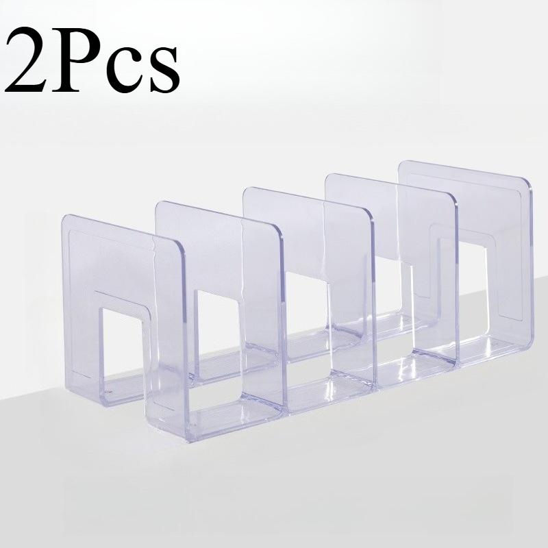 2pcs Clear Acrylic Purse Organizer, 4-Compartment Hanging Handbag Storage Rack, Closet Bag Divider Shelf for Tote, Clutch