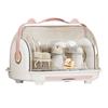 Baby Bottle Storage Box with Lid Dustproof Drying Rack Plastic Cabinet   for Toddler Tablewares