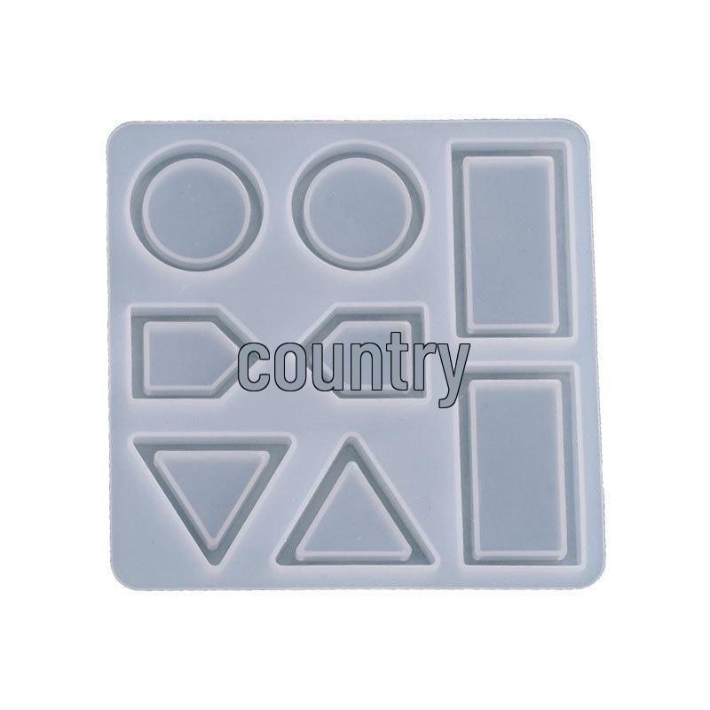 Poppy DIY Crystal Epoxy Mold for Polygon, Rectangular, and Round Earrings