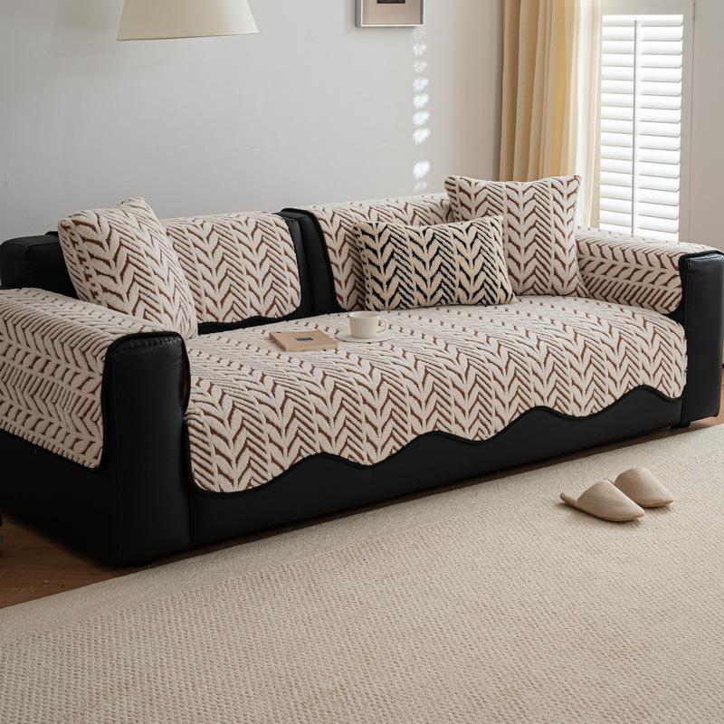 

Special-Shaped Sofa Cushion One Piece New Autumn And Winter Light Luxury High-End Fixed Non-Slip Wear-Resistant Sofa Cover 70*70cm