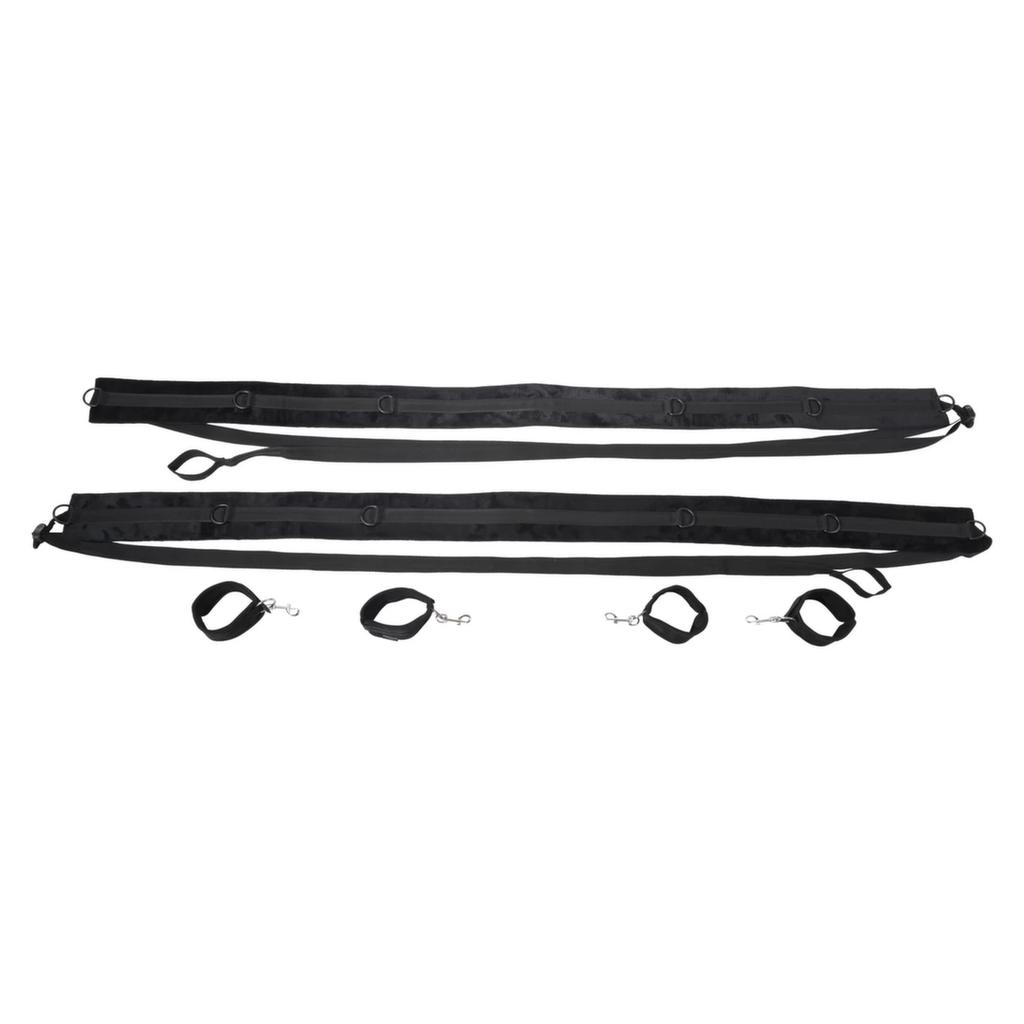 Sportsheets - Bed and Door Strap and Cuff Set - Black