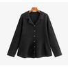 Plus Size Elegant Suit Collar Xiang Style Jacket Winter Knit Cardigan for Women