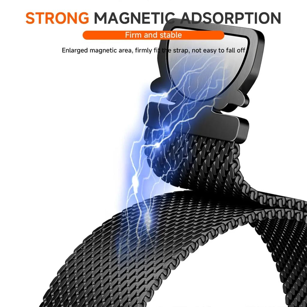 No Gaps Magnetic Milanese Strap for Samsung Galaxy Watch 8/8Classic Stainless Steel Bracelet for Galaxy Watch Ultra 47mm Band