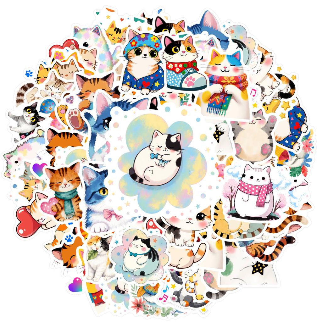 35pcs Playful Stickers Cartoon Cute Stickers Stationery Stickers For DIY Phone Laptop Scrapbook Bike Guitar Laptop