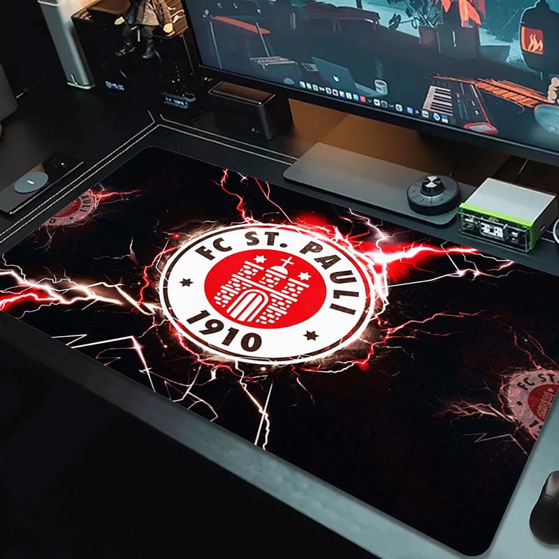 FC St. Pauli Color Mouse Pad Large Gaming Table Cushion Non-slip Laptop Tablet Big Mousepad XXL Mat Mini PC Playmat With Lock edge