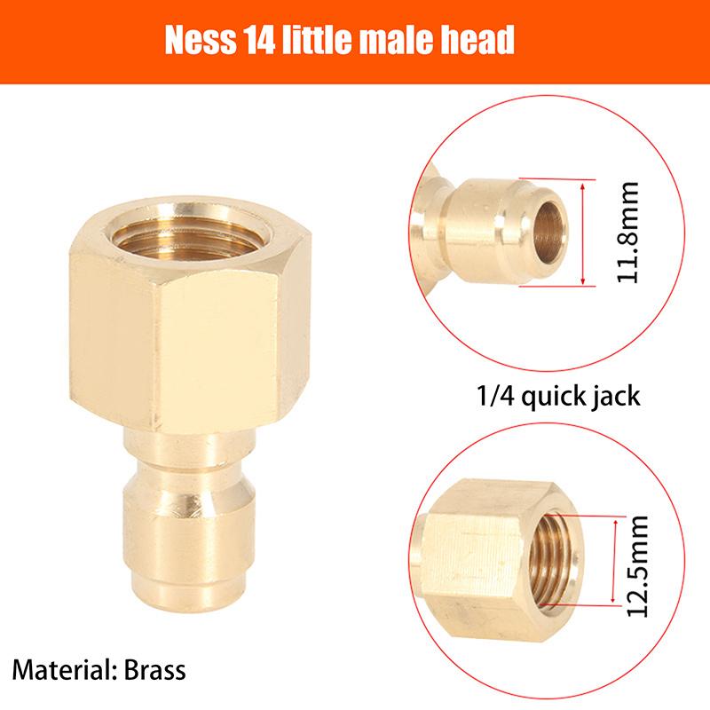 High Pressure Water Gun Water Pipe Quick Connector Car Washing Machine Water Outlet Accessories