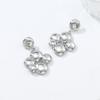 Geometric Dot Cutout Alloy Earrings Women Gold Fashion Minimalist Statement Jewelry 2025
