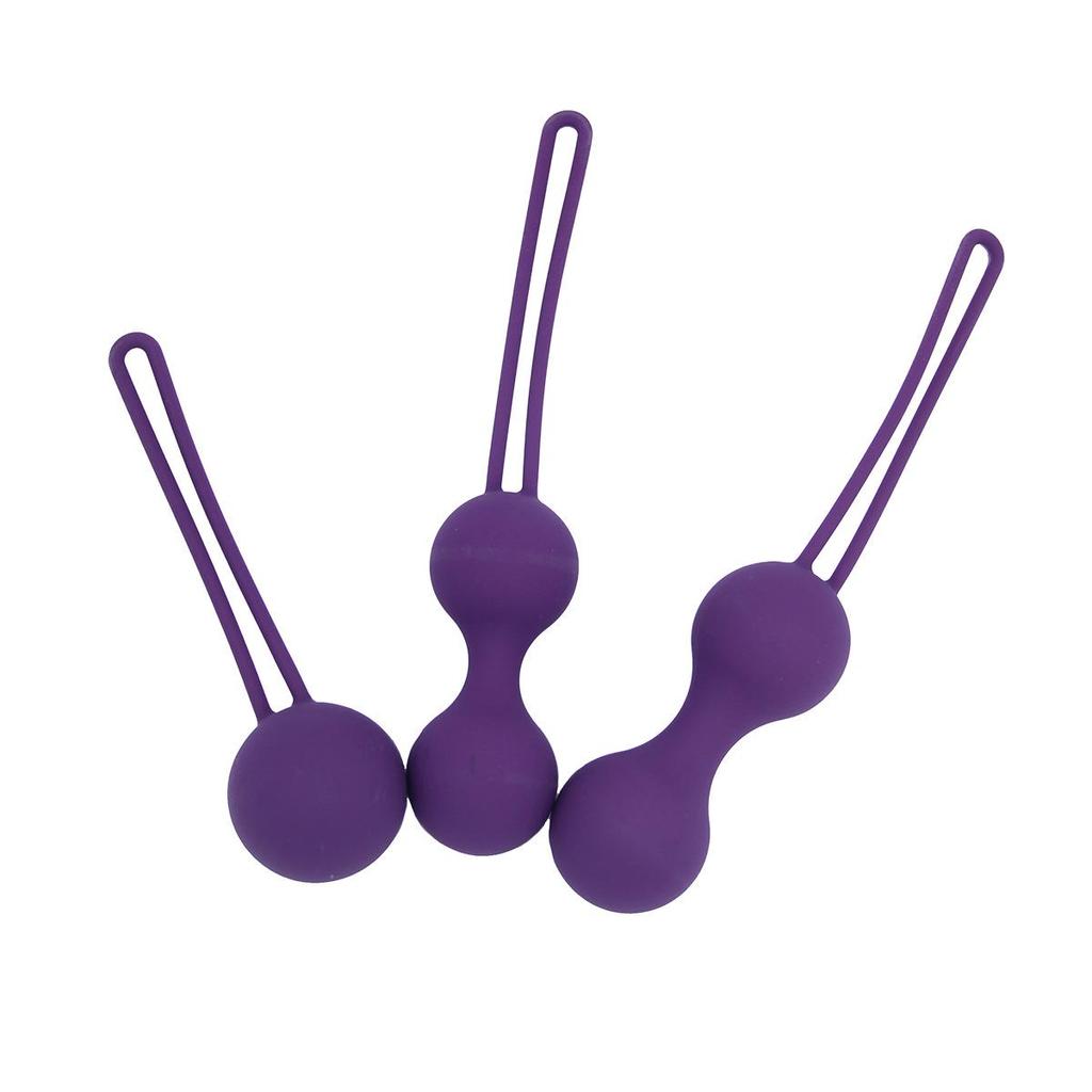 Orissi Kegel Smart Balls: Women's Vaginal Tightening Silicone Dumbbells, 3-Piece Postpartum Set