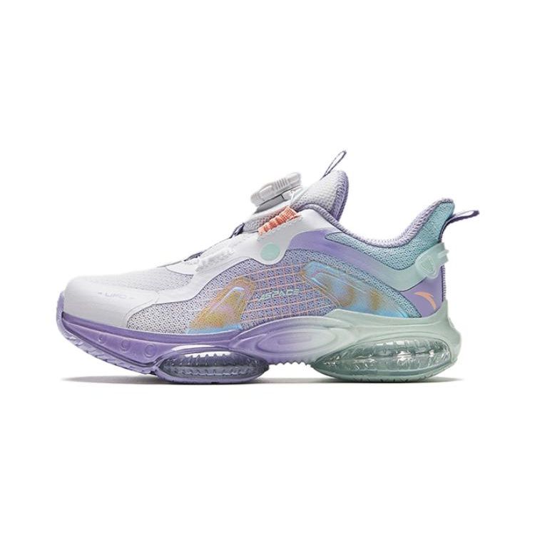 Anta Ufo 5.0 Durable Low-Top Kids Running Shoes Kids sneaker Purple Blue 322339901-1