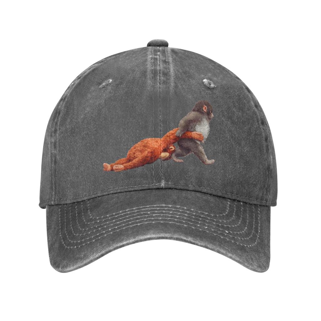 Baby Punch Monkey Baseball Caps Classic Distressed Washed  Snapback Hat for Unisex Women Outdoor Summer  Adjustable Fit Caps Hat