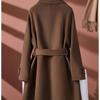 Latest Autumn and Winter Womens Double-sided Woolen Coat Versatile and Luxurious Design Woolen Coat