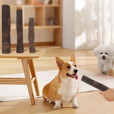 Juguete masticable para perros de madera natural para el cuidado dental y el alivio del estrés, palo de dentición duradero para razas de varios tamaños, masticación