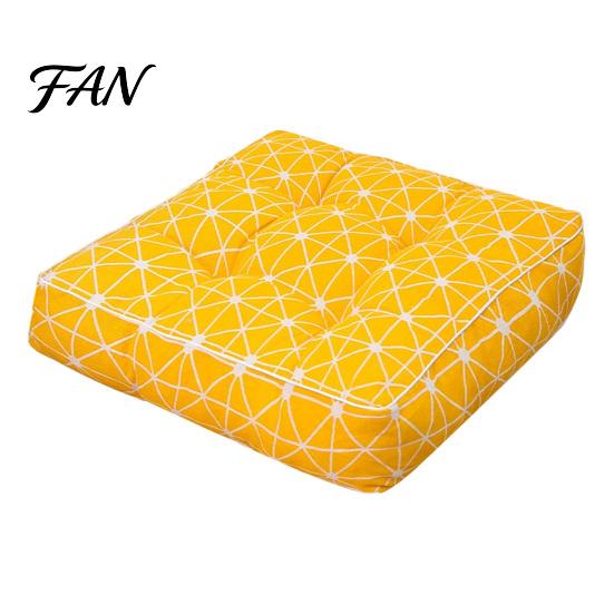 Soft High-elastic PP Cotton Office Chair Pad Modern Stylish Cushion, Ultra Square Geometric or Cushion for Kitchen Chairs Plant Prints, 15.75"x15.75"
