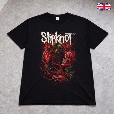 Slipknot T Shirt Skull Heart Graphic Heavy Metal Band Tee Adults Kids Black