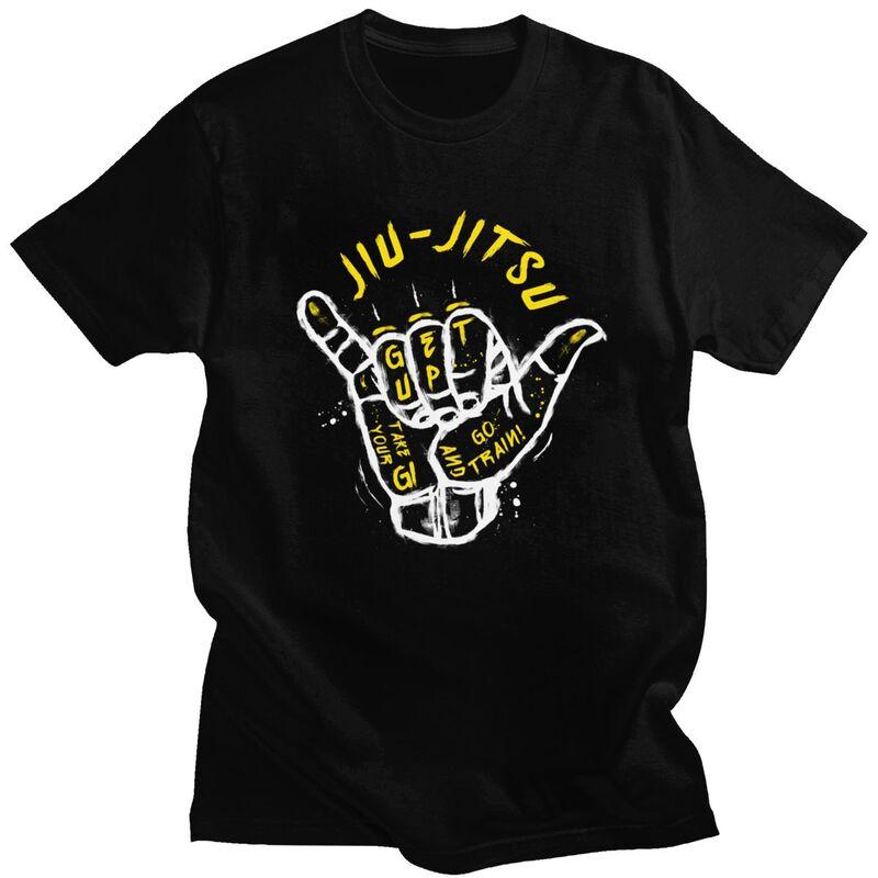 

Custom Gesture Go Train Brazilian Jiu Jitsu BJJ Tshirt for Men Short Sleeve Casual T-shirt Slim Fit Pure Cotton Tee Gift - Me... 5XL різнокольоровий