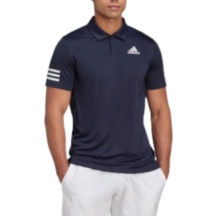 adidas Polo-Shirt Mit Markenlogo-Print Herren Oberteile Tiefblau H34701