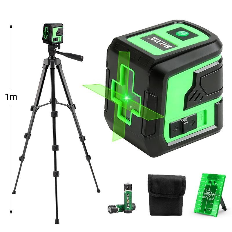 Compact High-Brightness Green Light Self-Leveling 2-Line Laser Level