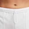 Nike Pure Color Comfortable And Simple Skin-Friendly Mid-Waist Knitted Sports Pants Women Bottoms White FN2435-051
