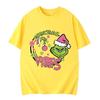 Christmas Cartoon Green Fur Monster 3D Printed Women's Short Sleeve Tees Top Kids Girl Casual Pullover